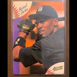 🏀🔥MICHAEL JORDAN ROOKIE CARD BASEBALL- 1994 ACTION PACKED #23